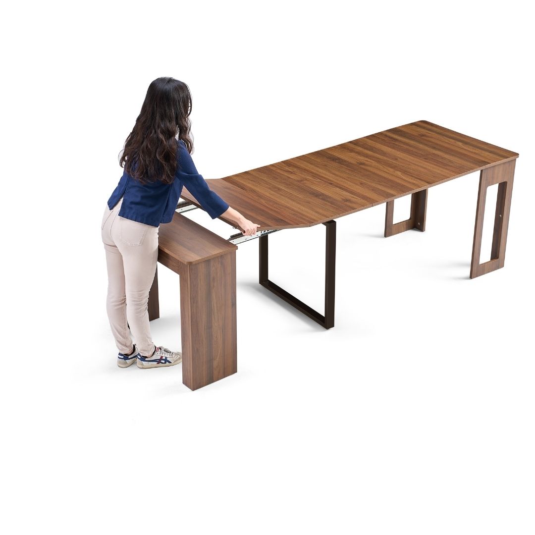 Flexi-Table 0.6m to 2.8m Super Extendable Dining Table