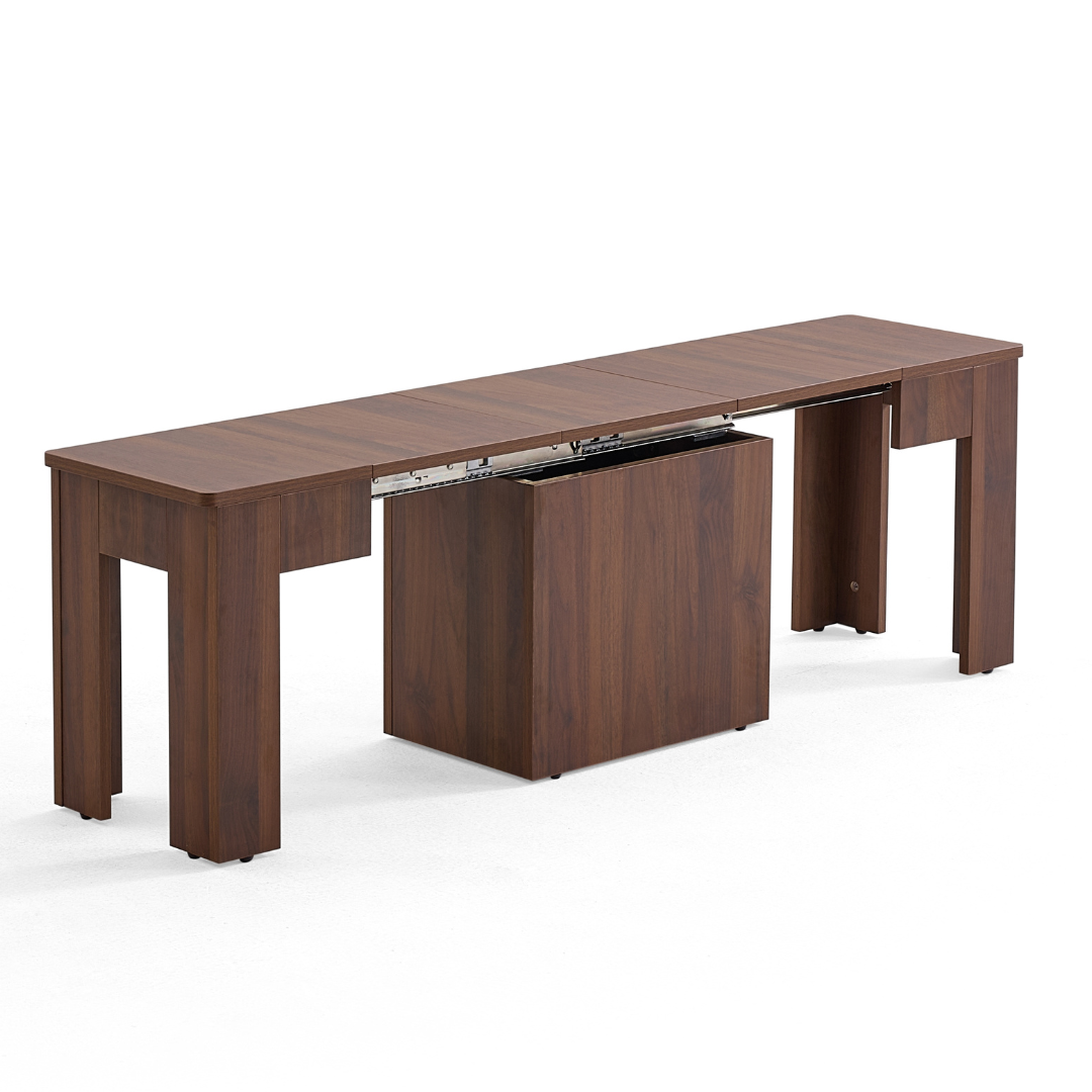 Flexi-Table 套裝:0.4米至 1.8米可伸縮餐桌 +可伸縮長凳