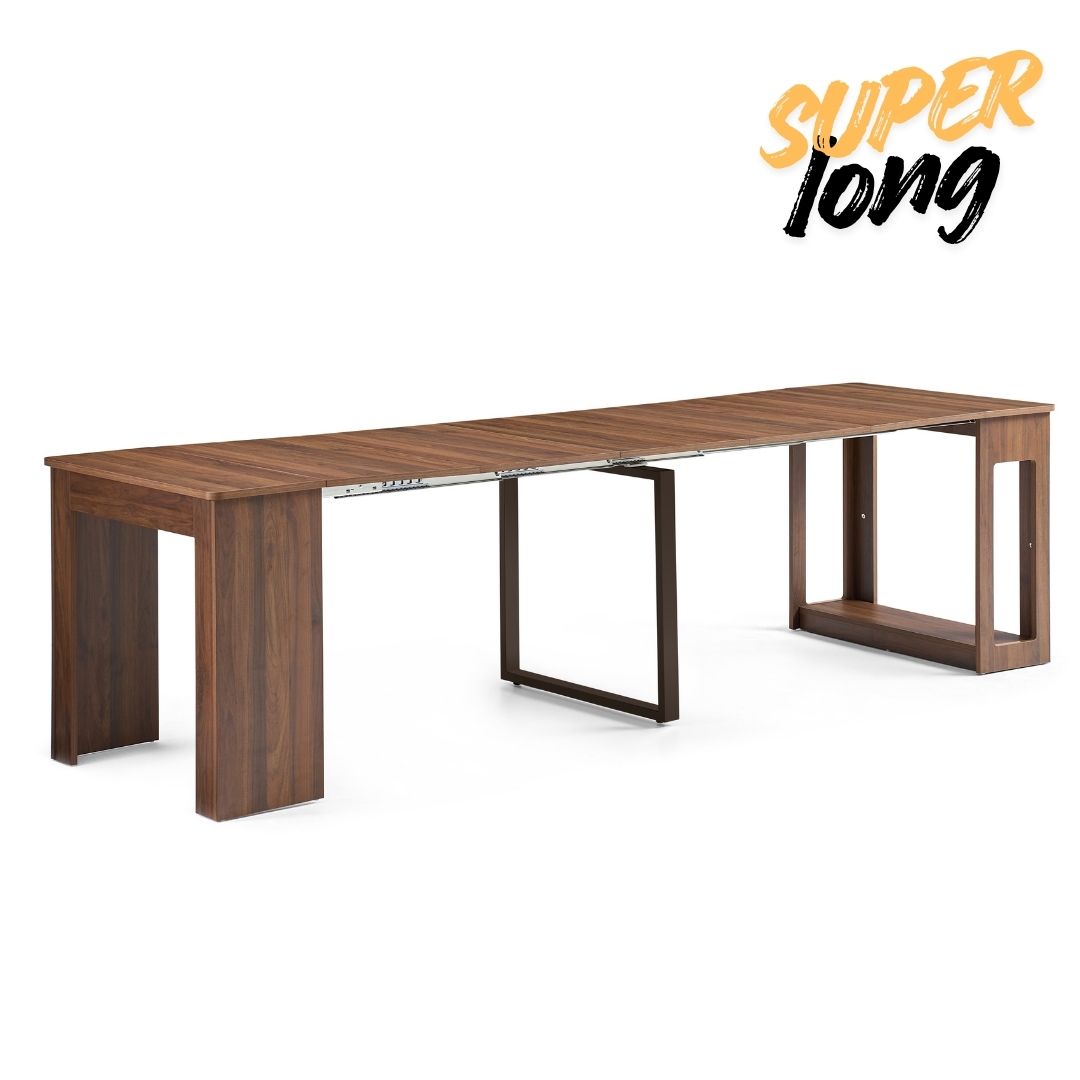 【Pre-Order】Flexi-Table 0.6m to 2.8m Super Extendable Dining Table